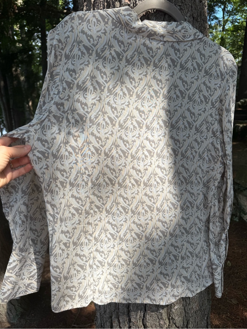 Zanella Platinum Made In Italy Rayon Printed Buttondown 8 - Picture 8 of 11